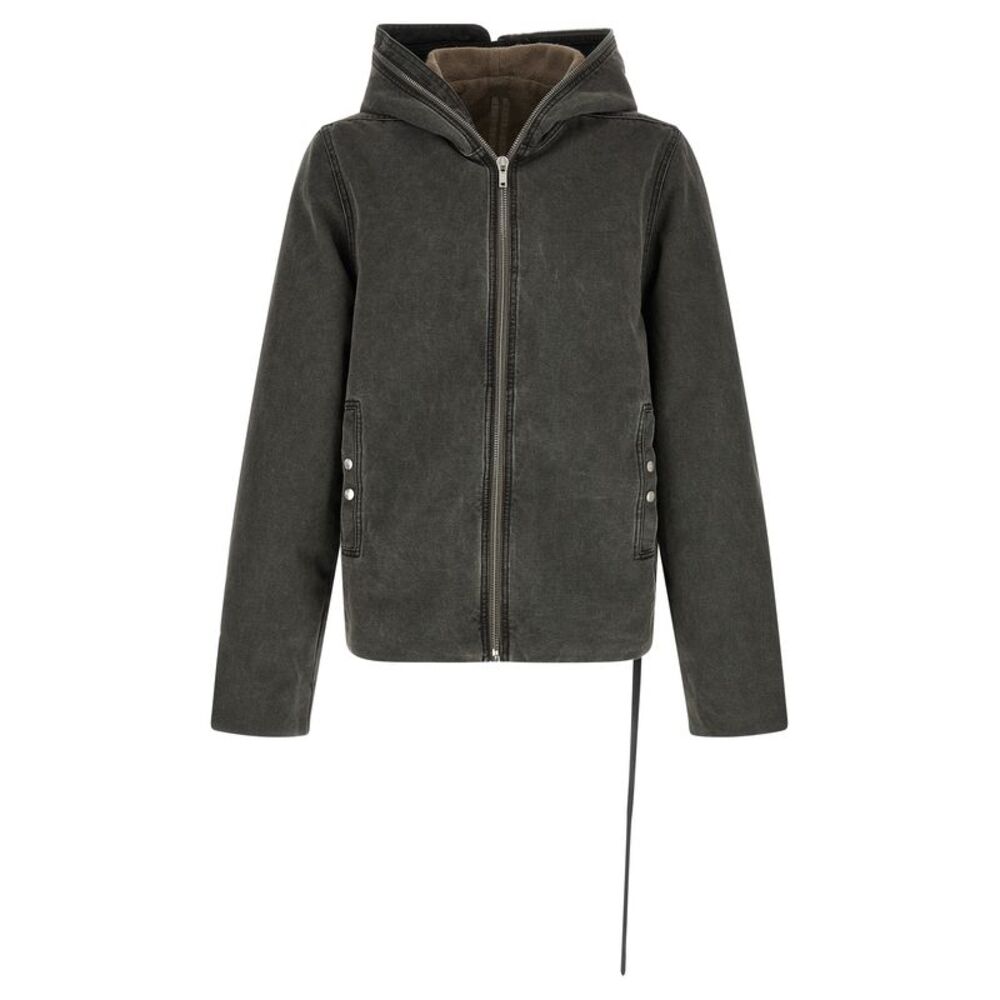 DRKSHDW Gray Cotton Full-Length Men's Jacket
